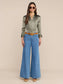 *PREORDER* DANI SILK BLOUSE - SMOKEY OLIVE