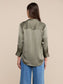 *PREORDER* DANI SILK BLOUSE - SMOKEY OLIVE