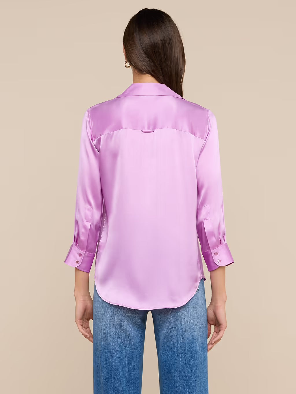 *PREORDER* DANI SILK BLOUSE - VIVID VIOLET
