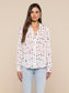HOLLY BLOUSE - IVORY/LIPSTICK