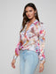 TYLER SILK BLOUSE - POSTCARD PRINT