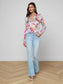 TYLER SILK BLOUSE - POSTCARD PRINT
