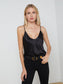 LEXI SILK CAMISOLE - BLACK