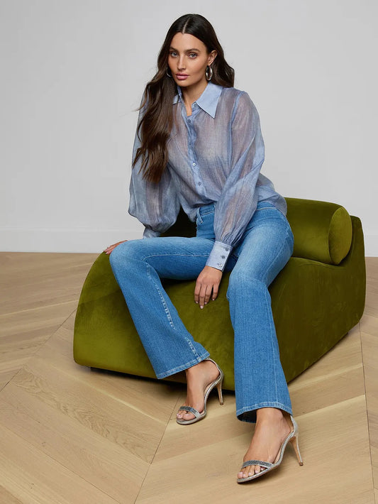 *PREORDER* JAYLEEN BLOUSE - PALE HARBOUR