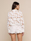 SEYCHELLE CROPPED EYELET BLOUSE - IVORY