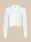 SEYCHELLE CROPPED EYELET BLOUSE - IVORY