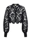 ODELIA LACE BLOUSE - BLACK