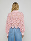 *PREORDER* ODELIA CROPPED LACE BLOUSE - BLUSH