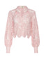 *PREORDER* ODELIA CROPPED LACE BLOUSE - BLUSH