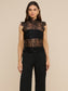 *PREORDER* TOURS LACE TOP - BLACK
