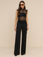*PREORDER* TOURS LACE TOP - BLACK