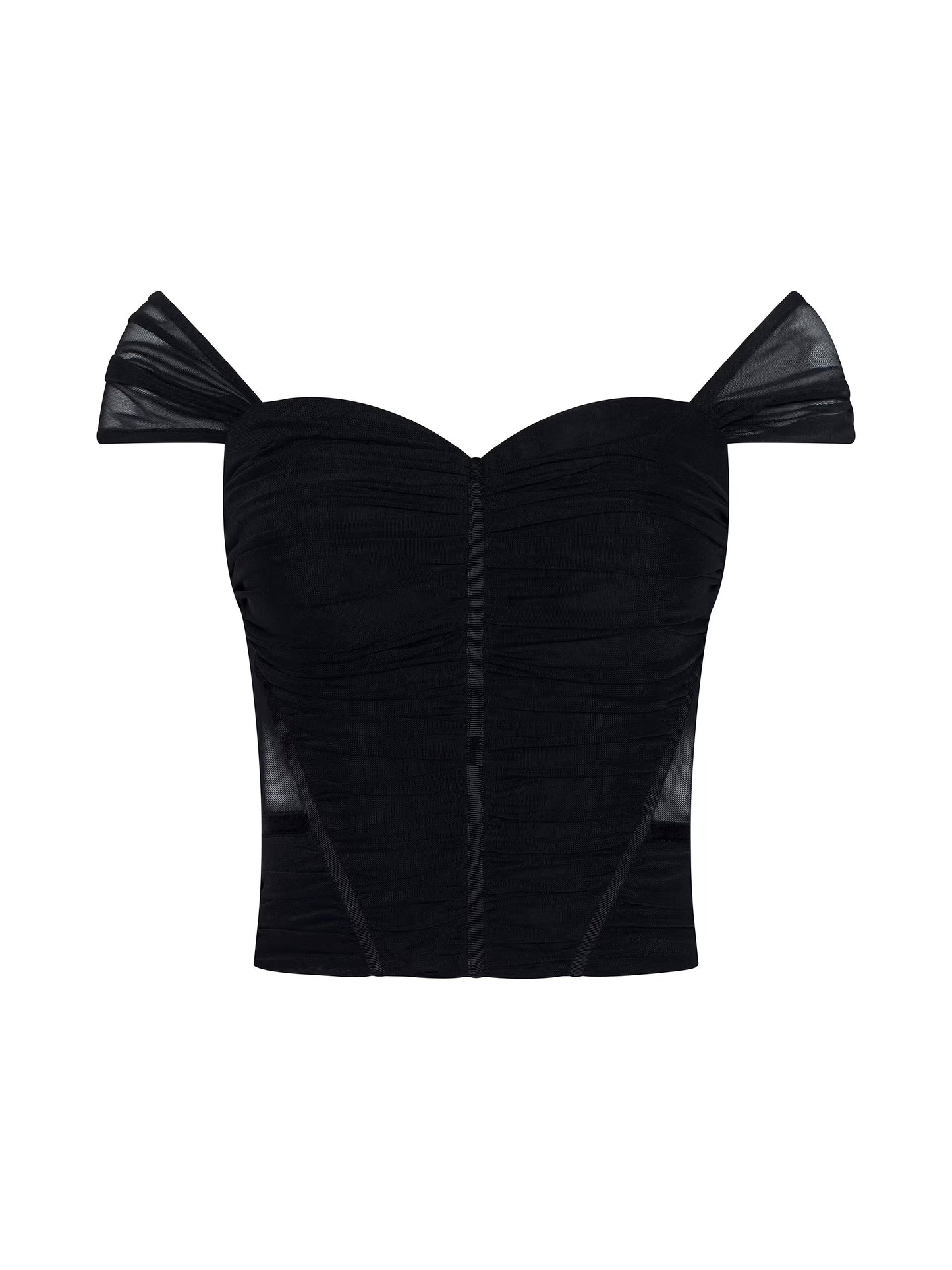 ASUKA CORSET TOP - BLACK