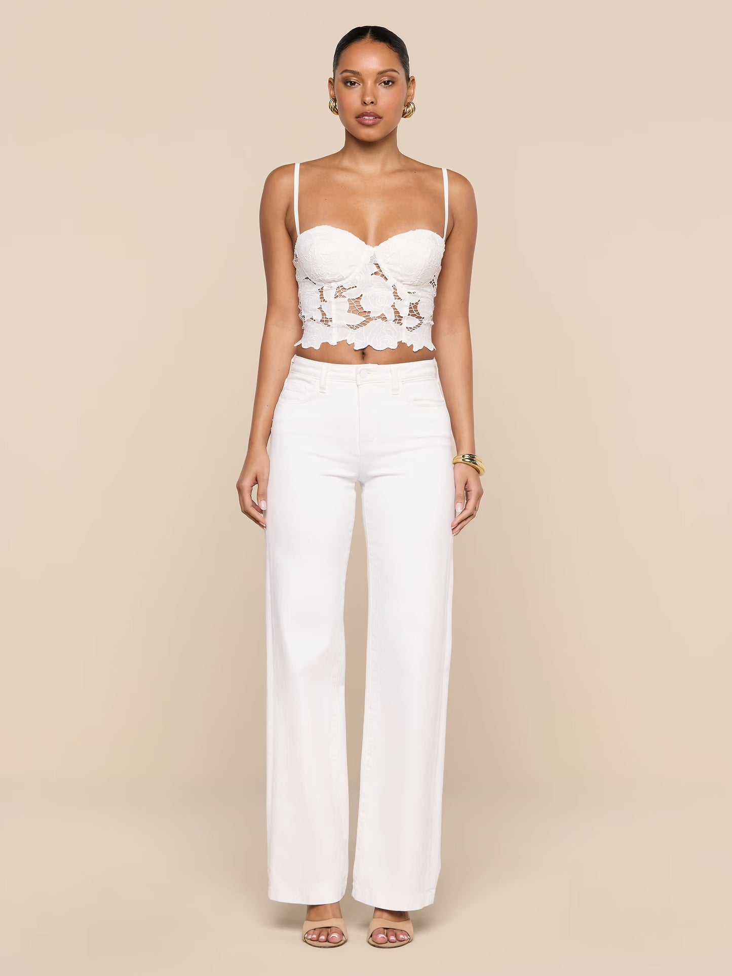 SONYA BUSTIER TOP - IVORY