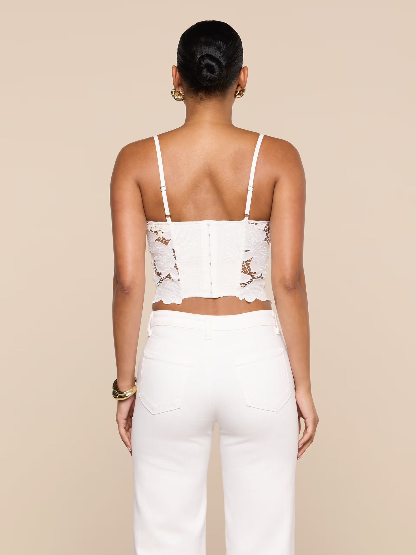 SONYA BUSTIER TOP - IVORY