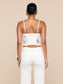 SONYA BUSTIER TOP - IVORY