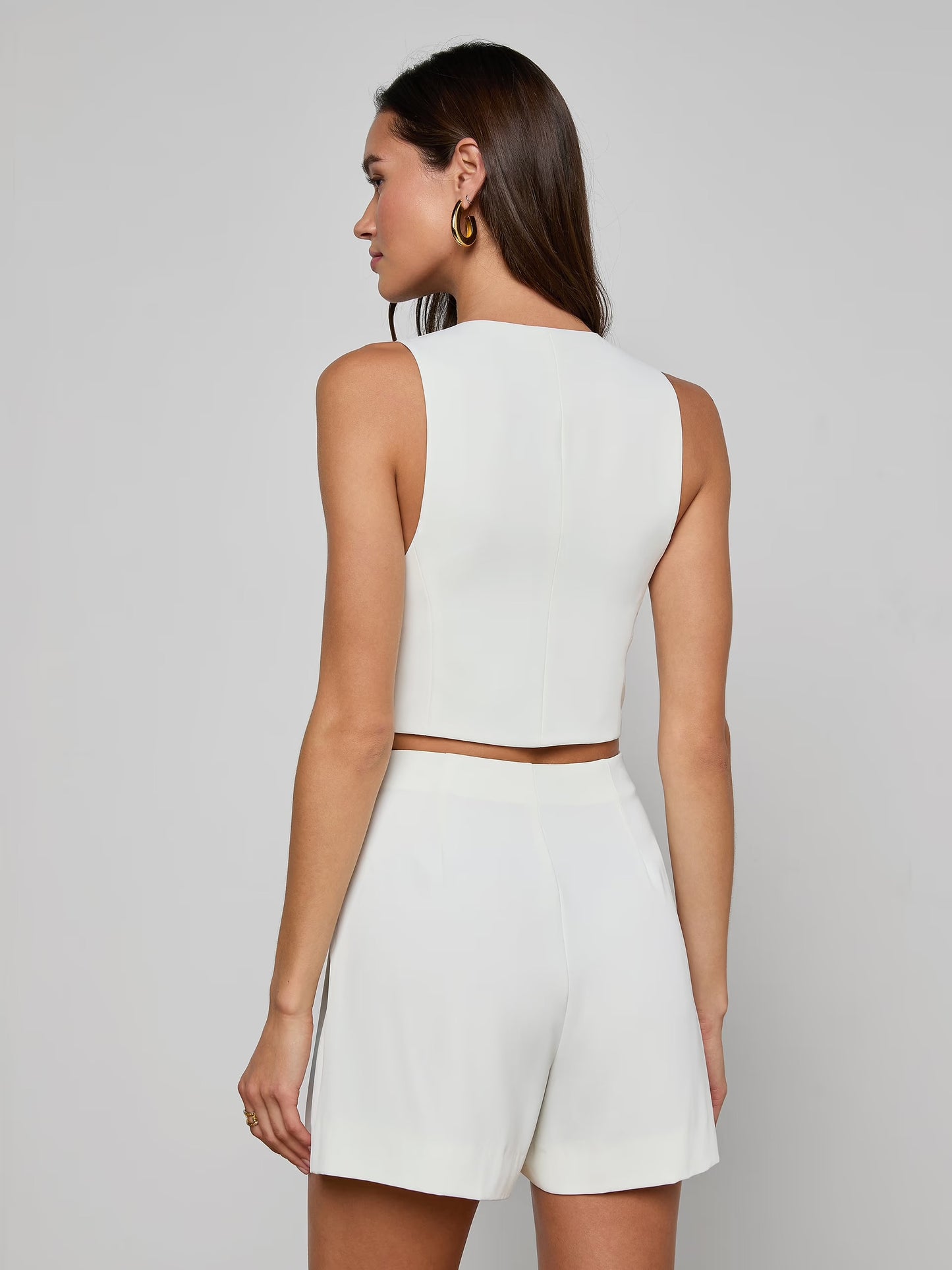 JIANNA SHORT VEST - IVORY