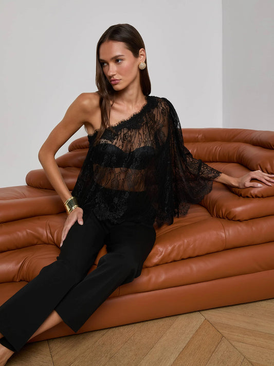 VIANNA LACE TOP - BLACK