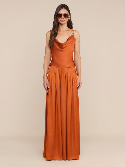 CALISTA COWL NECK CAMI - SIENNA