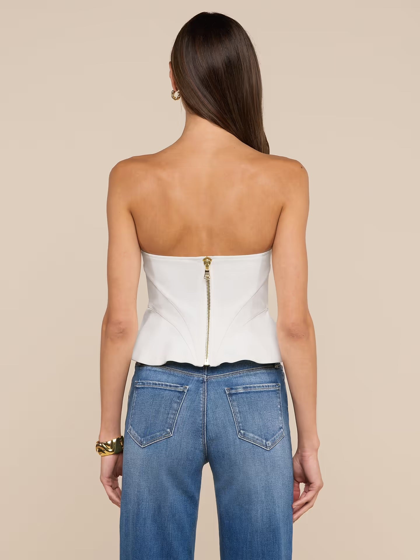 ANNA CORSET TOP - WHITE