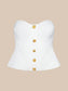 ANNA CORSET TOP - WHITE