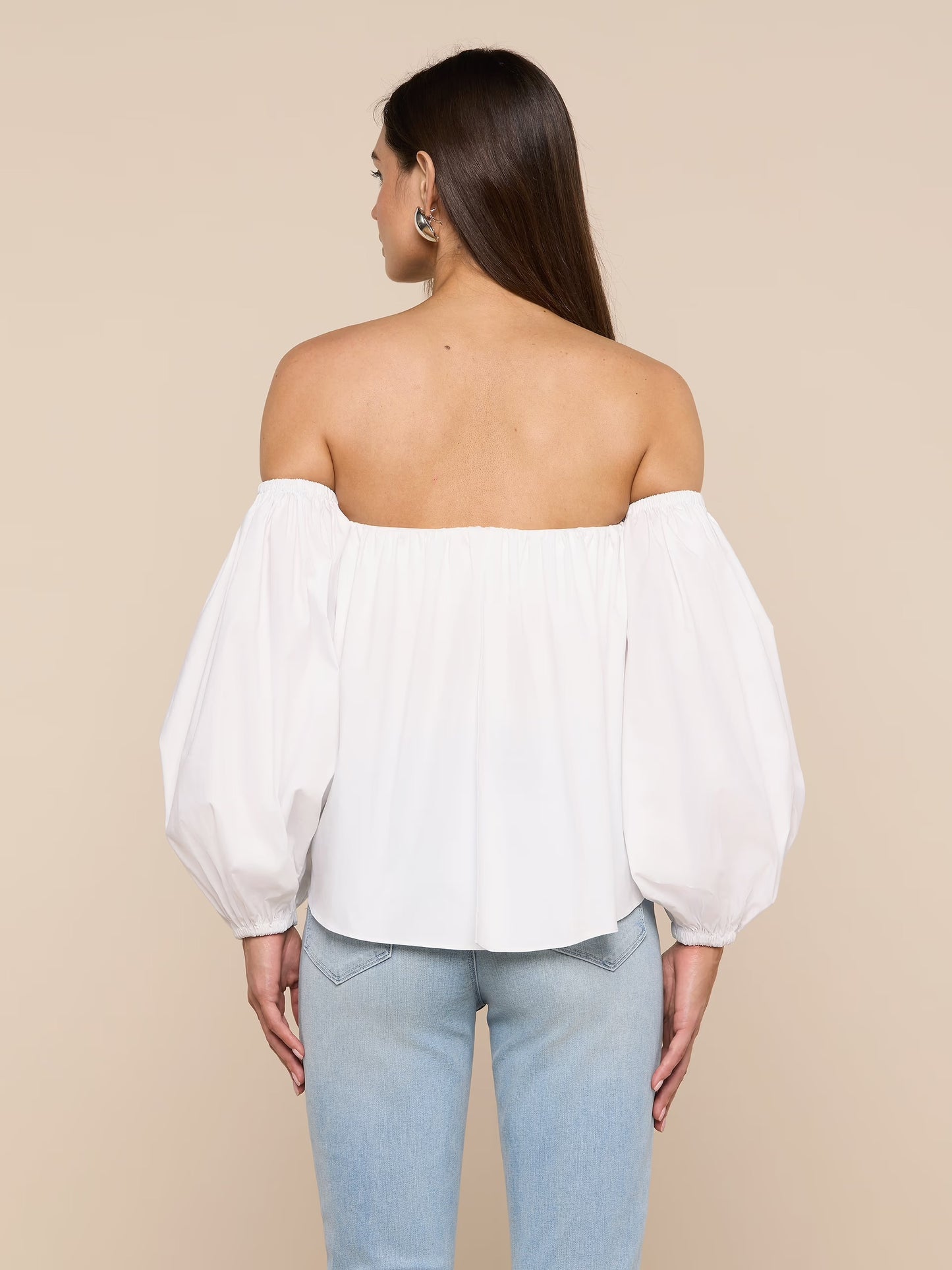SARAI OFF-SHOULDER TOP -  WHITE