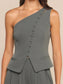 ZINNIA VEST - ASH OLIVE