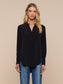 BABETTE SILK BLOUSE - BLACK