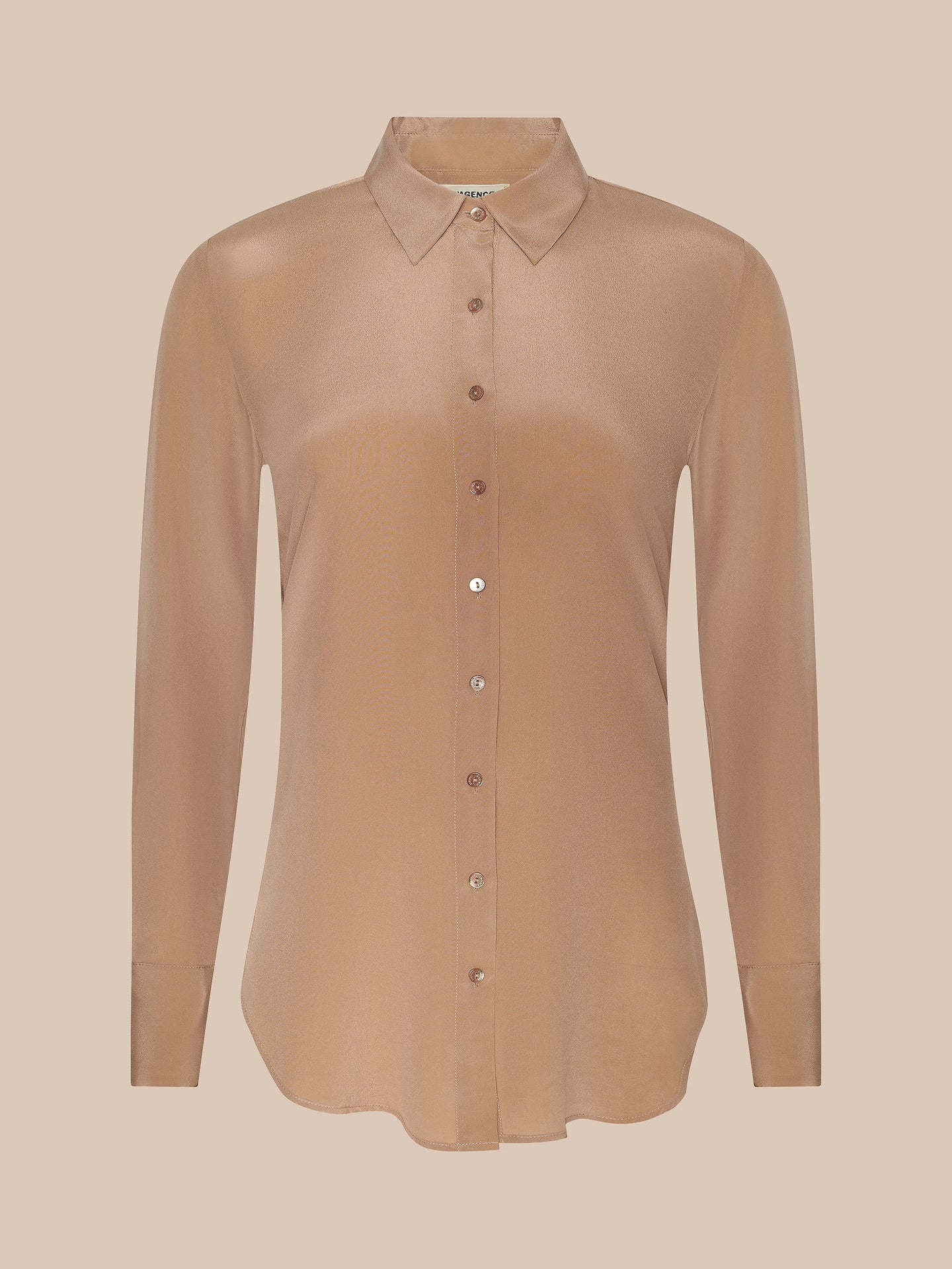BABETTE SILK BLOUSE - DARK CAPPUCCINO