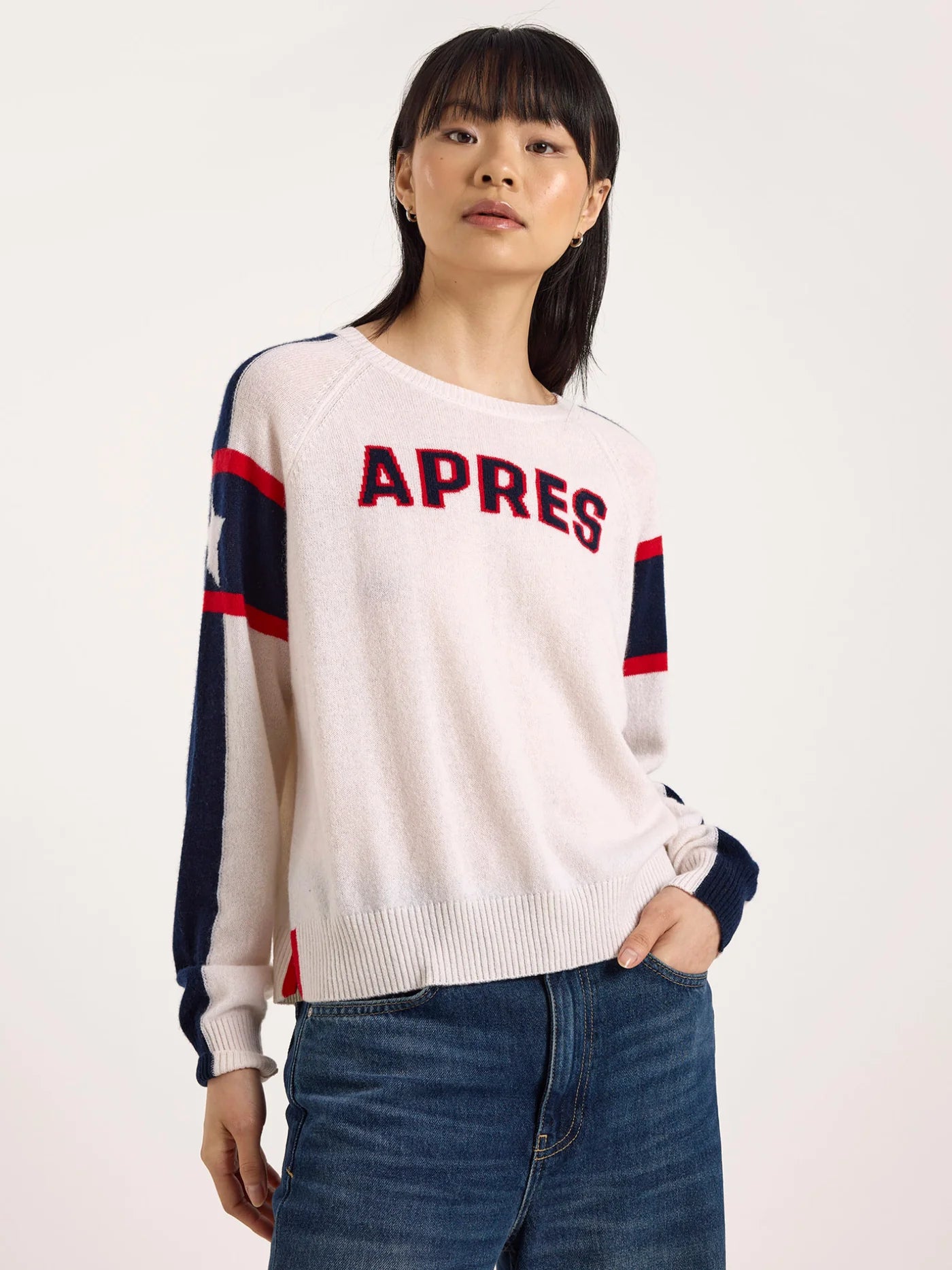 APRES SKI CLUB JUMPER - ORGANIC WHITE