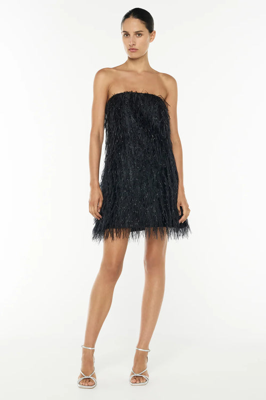 COCKTAILS AT SIX MINI DRESS - BLACK