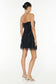 COCKTAILS AT SIX MINI DRESS - BLACK