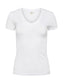 BECCA V-NECK TEE - WHITE