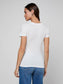 BECCA V-NECK TEE - WHITE