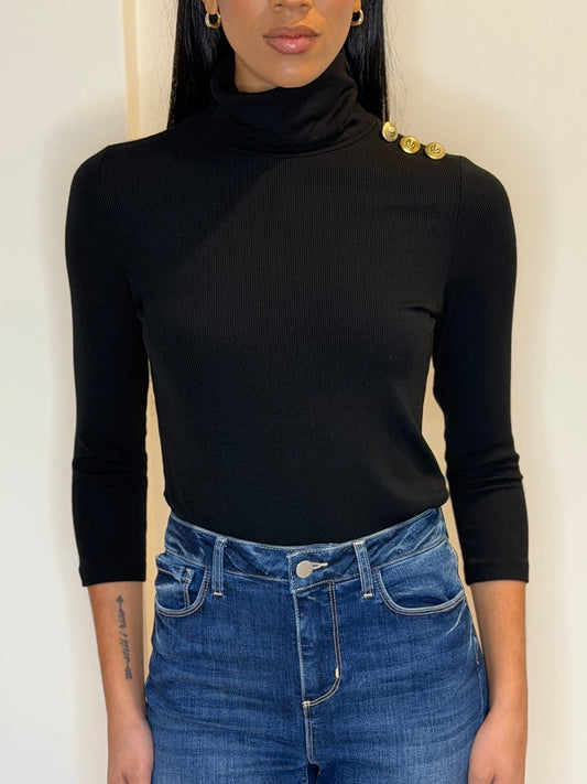 *PREORDER* AJA TURTLENECK - BLACK/GOLD
