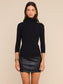 AJA TURTLENECK - BLACK/GOLD