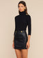 AJA TURTLENECK - BLACK/GOLD
