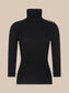 AJA TURTLENECK - BLACK/GOLD