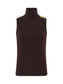 CECI TURTLENECK TOP - COFFEE BEAN