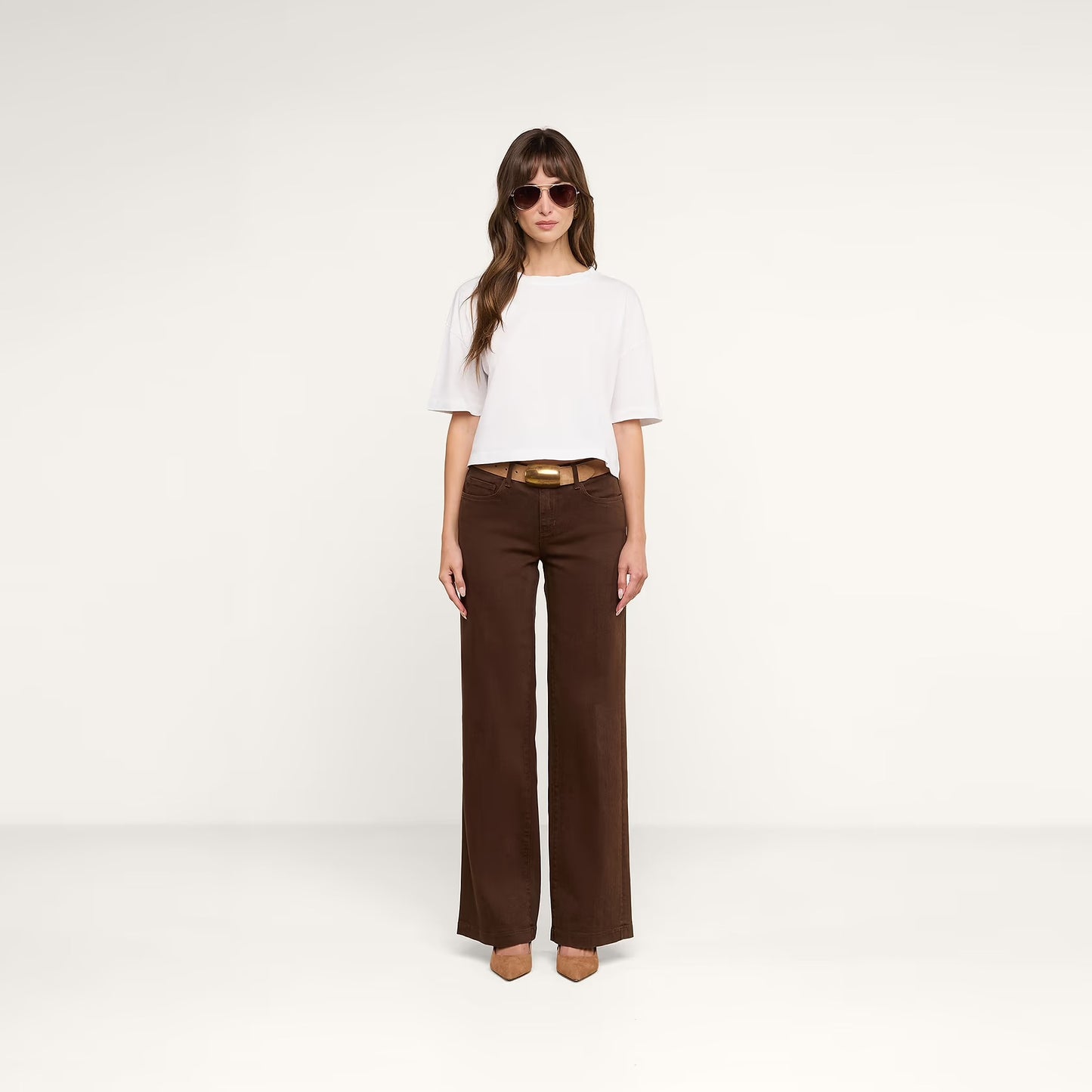 *PREORDER* DARIA OVERSIZED CROP TEE - WHITE