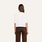*PREORDER* DARIA OVERSIZED CROP TEE - WHITE