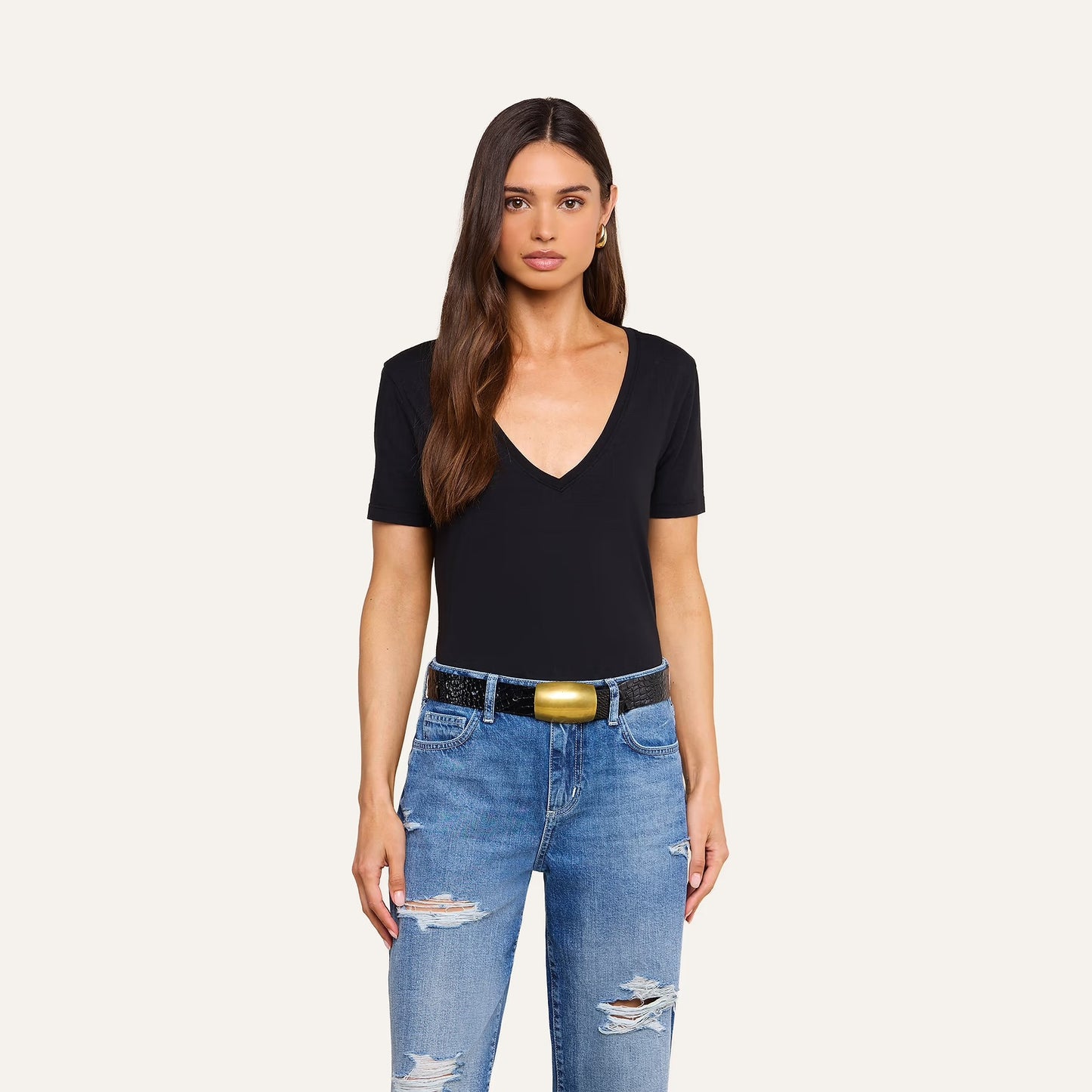 BRIANNA TEE - BLACK