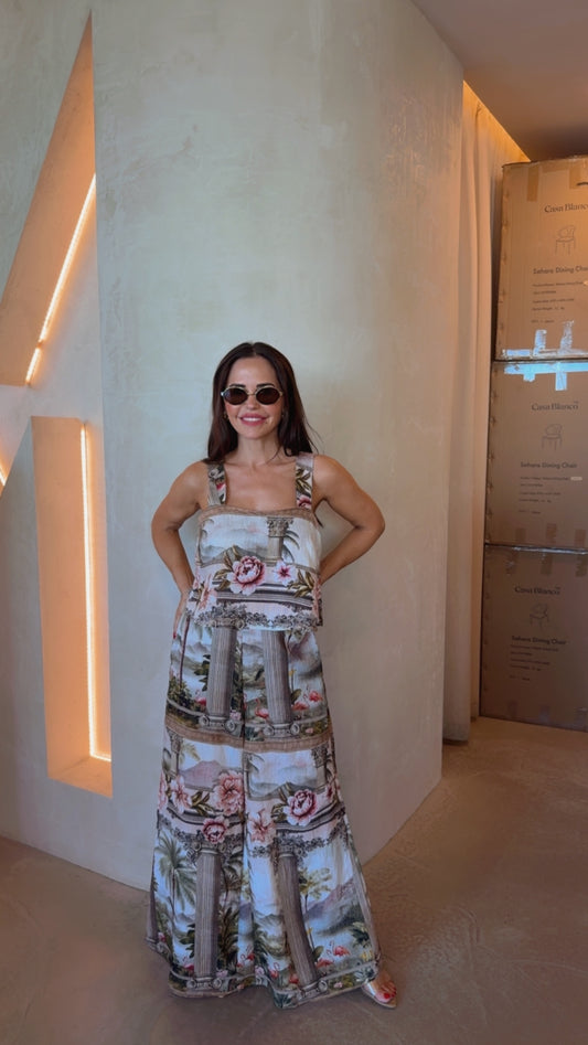 JUMPSUIT - ROMAN COLUMN PRINT