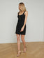 VALLI TWEED MINI DRESS - BLACK