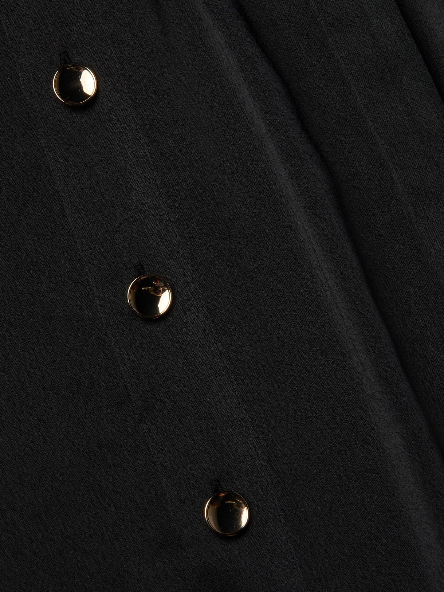 URIAH SATIN SHIRT DRESS - BLACK
