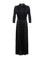 URIAH SATIN SHIRT DRESS - BLACK