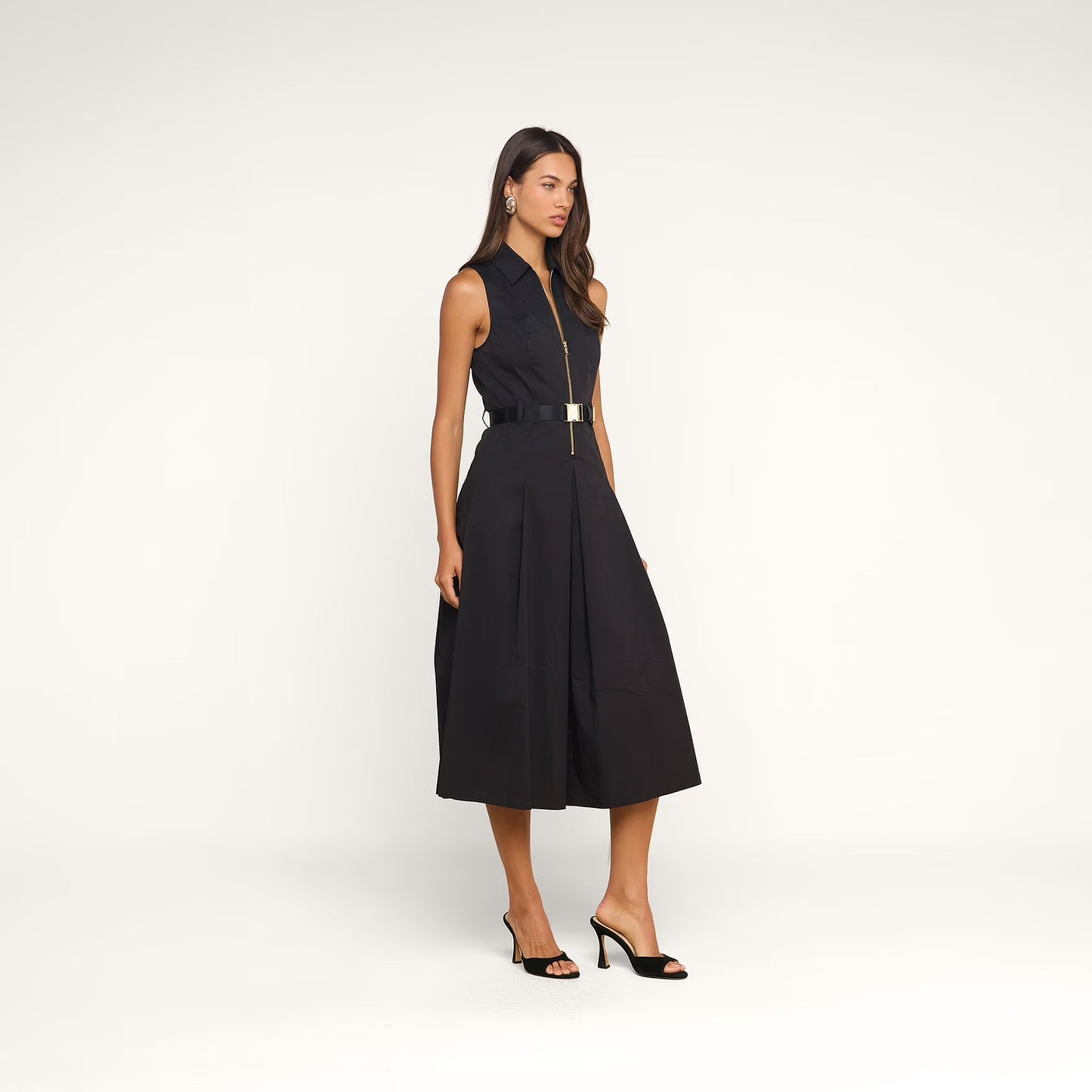 *PREORDER* KOLTON MIDI DRESS - BLACK