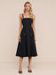 *PREORDER* AYELA MIDI DRESS - BLACK/GOLD