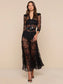 SERAPHINA LACE DRESS - BLACK