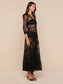 SERAPHINA LACE DRESS - BLACK