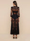 SERAPHINA LACE DRESS - BLACK